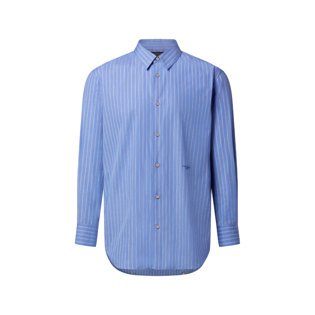 LOUISVUITTON シャツ　本日のみのお値段にいたしました ジャカード ピンストライプ ロングスリーブシャツ ｜ルイ・ヴィトン